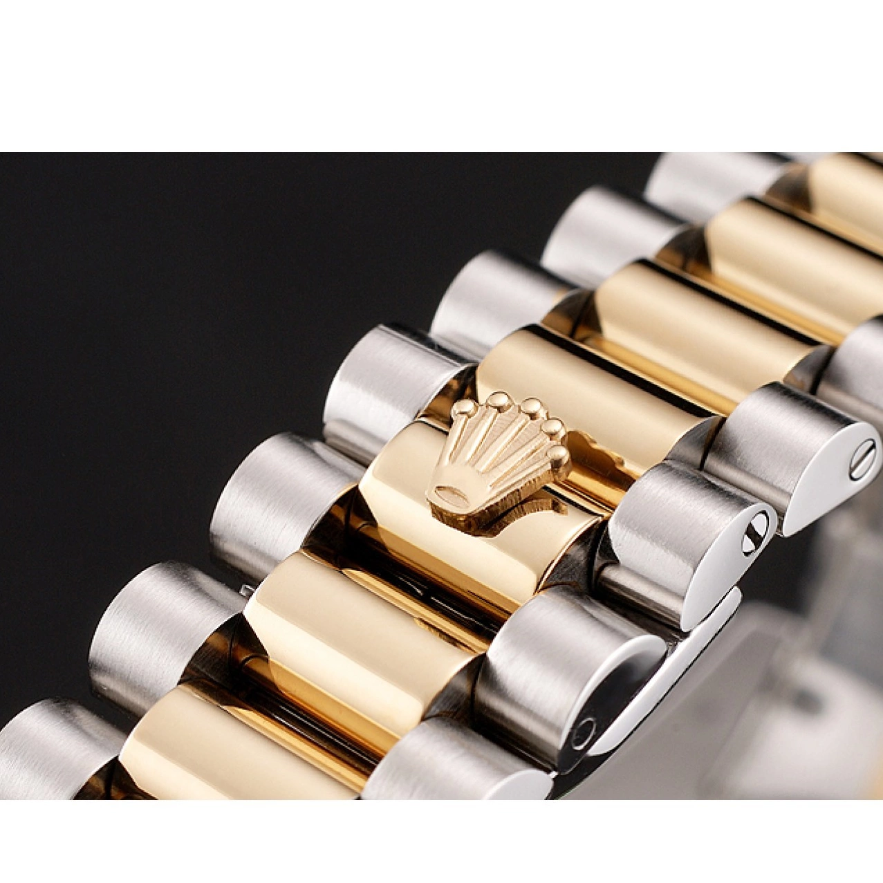 Good Copy Rolex Watches 1454103 Day-Date Two Bezel Swiss Diamond Rolex Dial Champagne Tone Bracelet 0823